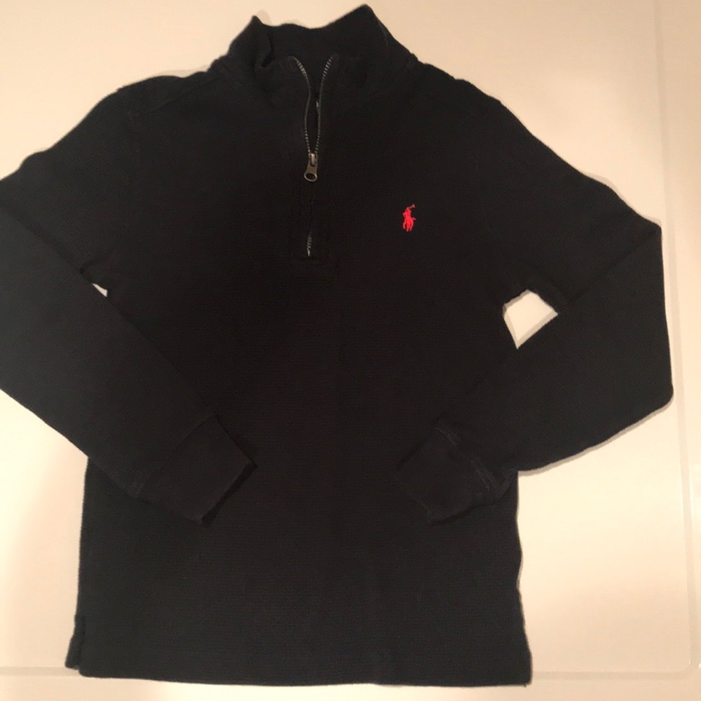 Ralph Lauren Navy Half Zip Pull Over